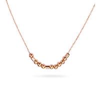 Collana personalizzata con codice Morse con messaggio segreto con perline in rame su cordoncino di seta codice Morse gioielli ispiratori regalo dell'amicizia per le donne, Rame