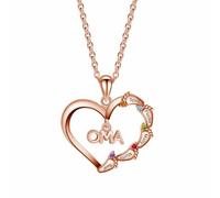 Collana personalizzata con impronta del piedino del bambino e pietra natale | Collane con ciondolo a forma di cuore personalizzate per la nonna, gioielli di famiglia per la Festa della Mamma
