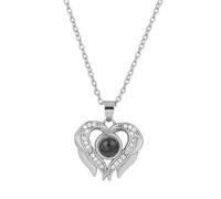 Collana Personalizzata Con Proiezione Di Foto Collana Collana Diimmagine All'interno Foto Nascosta Personalizzata Gioielli Regali per La Fidanzata Mamma Figlia Compleanno Christmas Anniversary (K)