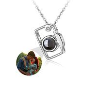 Collana personalizzata con proiezione di immagini della macchina fotografica da donna argento Ti amo collana con proiezione di foto collane regalo personalizzato per il compleanno di Natale,Stile 6