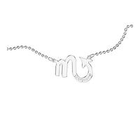 Collana Personalizzata, da Donna, con Segno Zodiacale. Indossa il Tuo Segno Zodiacale. Con incisione. Acciaio Inossidabile e Anallergico. Colore Argento. Progettata in Italia. (SCORPIONE)
