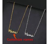 Collana personalizzata in acciaio inossidabile con nome, scegli il carattere, regalo perfetto per compleanni e festa della mamma, ottima scelta per San Valentino, multifunzionale, ornamentale, lettera