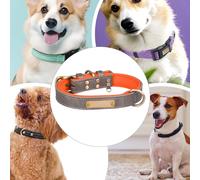 Collana personalizzata per cani con targhetta identificativa incisa, collana con