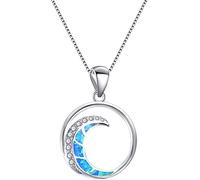 Collana Piccola dolce lucida Luna fascino collane per la donna della catena del maglioneBella e abile.