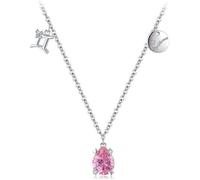 Collana Pietra Natale per Donne, Pendente Zodiacale in Argento segni cubi Zirconia Oroscopo collane di astrologia Femminile Ragazze Gioielli