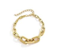 Collana Punk esagerata Collana Girocollo Cubana con Bordo Spesso per Le Donne Collane con Colletto a Catena Grosso Color oroGioielli