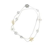 Collana regolabile con ciondolo a forma di fiore, simbolo di eleganza e nobiltà, adatta per uno stile versatile, gioielli da donna alla moda