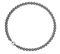 Collana regolabile con perle grigie da donna, unica ispirata a Tahiti, 45,7 cm, chiusura in argento, comodo collare leggero