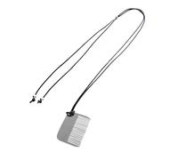 Collana regolabile multiuso con ciondolo a pettine in acciaio robusto, elegante accessorio per capelli per look da festa di tutti i giorni