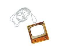 Collana Retro Con Ciondolo Miniblings 80Cm Serie Film Notizie Legno