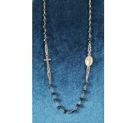 Collana Rosario Amen Argento 925 Unisex Medaglia Miracolosa CROBG3