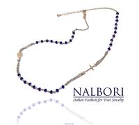 collana rosario argento 925 girocollo madonna miracolosa rosso blu bianco nero
