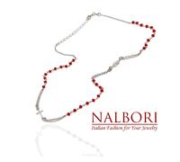 collana rosario argento 925 girocollo madonna miracolosa rosso blu bianco nero