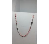 COLLANA ROSARIO ARGENTO 925 UNISEX MADONNA MIRACOLOSA CROCE MOD D&G GIROGOLA