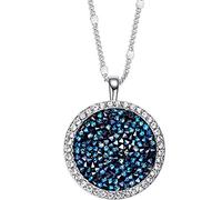 Collana Rotonda a Pendente Decorata con Collana di Matrimonio in Femminile Donne Blu Eleganti Gioielli colletti