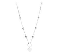 Collana Sagapo Happy SHAC7 Acciaio Perle