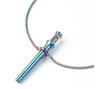 Collana Scoop, applicatore di profumo indossabile e ciondolo a cucchiaio minimalista | Gioiello funzionale regolabile in acciaio inossidabile | Strumento portatile per oli, cipria, campioni (03)