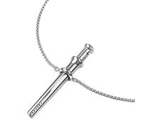 Collana Scoop, applicatore di profumo indossabile e ciondolo a cucchiaio minimalista | Gioiello funzionale regolabile in acciaio inossidabile | Strumento portatile per oli, cipria, campioni (01)