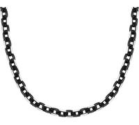 Collana SECTOR BOLD SAXS02 Uomo Acciaio Satinato Brunito Nero Catena Ancora