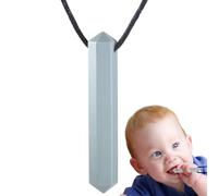 Collana sensoriale da masticare, gioiello in silicone per dentizione, design resistente ai morsi, collane da masticare sicure per ragazzo e ragazza, supporto per calma, messa a fuoco, strumento