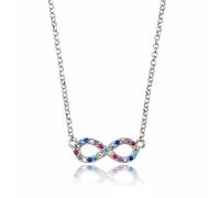 COLLANA SIMBOLO INFINITO ZICONI ARCOBALENO ARGENTO ANALLERGICO GIOIELLI ARVI