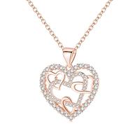 Collana Tangled Hearts - Oro Rosa