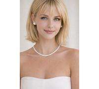 Collana Tennis Bianca in Acciaio con Cristalli Swarovski Elements Originali 3mm