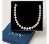 Collana Tennis Stile Angel Placcata Oro Cristalli Swarovski Elements Originali