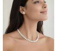 Collana Tennis Stile Angelic Bianca con Cristalli Swarovski Elements Originali