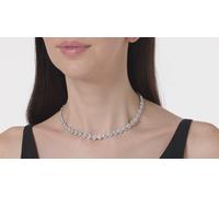Collana Tennis Una Angel Argento con Cristalli Swarovski Elements Originali