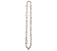 Boland- Collana Teschio e Ossa per Adulti, Floreale, Bianco, Taglia Unica, 74194