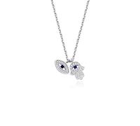 Collana The Harmony Guard, Lykia in argento Sterling 925 placcato oro 14 carati, Hamsa, Fatima, malocchio, delicata collana di protezione, gioielli, ciondolo, girocollo per donne e adolescenti, viene