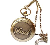 Collana The Watch For Grandpa Pocket Gifts Vintage Dad Chain Greatest Orologio da uomo retrò Orologi de Polso (Yellow, One Size)