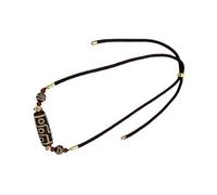 Collana tibetana con perline Dzi a nove occhi, realizzata a mano, gioielli spirituali in agata per proteggere la pace interiore e saggezza, gioielli di energia mistica, Misura unica, come descritto