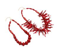 Collana tribale con ciondolo collana bohémien da 2 pezzi per vacanze di