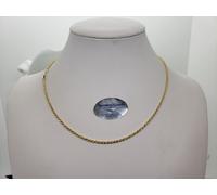 COLLANA UNISEX A MAGLIA FUNE IN ORO GIALLO 18KT 750 2,6 GRAMMI (5945) 40 cm