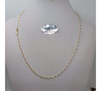 COLLANA UNISEX A MAGLIA MARINA IN ORO GIALLO 18KT 1,6 GRAMMI (7344) 50 cm
