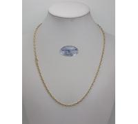 COLLANA UNISEX A MAGLIA MARINA IN ORO GIALLO E BIANCO 18KT 5,3 GRAMMI (7163)