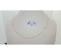 COLLANA UNISEX A MAGLIA SPECCHIETTO IN ORO GIALLO 18KT 1,1 GRAMMI (4998) 45cm