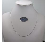 COLLANA UNISEX A MAGLIA VENEZIANA IN ORO BIANCO 18KT 1,15 GRAMMI (7532) 45 cm