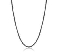 Collana Unisex Luca Barra In Acciaio Con Perle Sintetiche Nere CL298