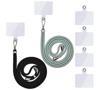 Collana universale per cellulare, cordino telefonico regolabile e rimovibile con cuscinetto.