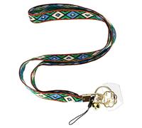 Collana Universale per Smartphone, Nastro di Cotone Colorato - Design Bogolan