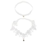 Collana Uomo, 2 pezzi Collana Giarrettiera Sposa Petali di Rosa Artificiali Abito da Sposa Strass Calze Ciondolo Calze di Pizzo Cintura per Gambe per la Sposa Accessori per Gambe in Pizzo Tessuto