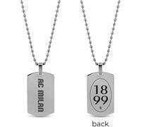 Collana Uomo AC MILAN B-MC007UAS Acciaio Inossidabile OFFICIAL