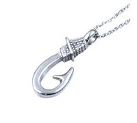 Collana Uomo Amo da Pesca in Acciaio Inossidabile - Ciondolo Pescatore Nautico, Idea Regalo per Amanti della Pesca, Gioiello Sportivo Resistente ed Elegante - cll1335b