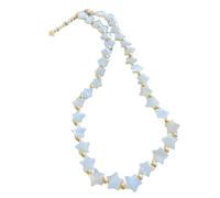 Collana Uomo Donna Gioielli Ciondolo Pendente Necklace Bracciale Stella Cuore In Madreperla B-N220028B