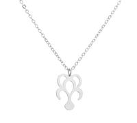 Collana Uomo Donna Gioielli Ciondolo Pendente Necklace Collana Sogno Per Ragazze Gioielli Romantici Fiore Della Morte 钢色