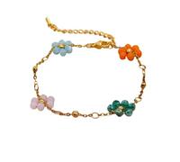 Collana Uomo Donna Gioielli Ciondolo Pendente Necklace Collane E Bracciali Di Fiori Colorati Suitfor Women Catene D'Oro Perline Estate Gioielli Di Moda Fatti A Mano Regolabili Js-B23071401