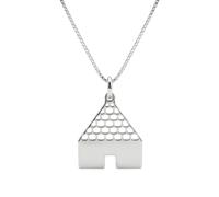 Collana Uomo Donna Trullo Puglia Argento 925 Incisione Regalo Fatta a Mano